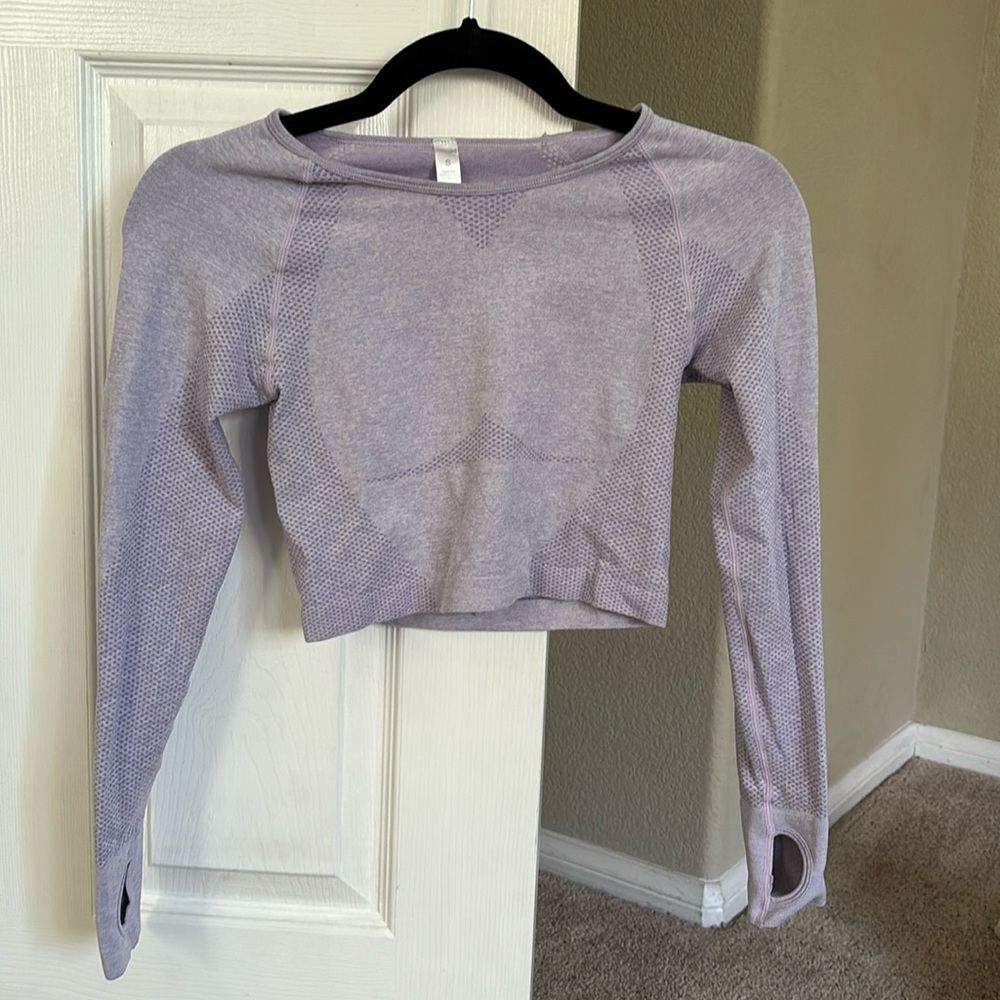 Long Sleeve Crop Workout Top